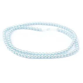 4mm Baby Blue Pearl Coated Czech Glass Pearls Strand