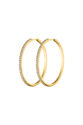 Allira Hoops Extra Large 14K Gold Plated