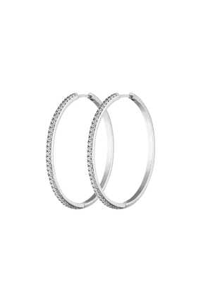 Allira Hoops Extra Large Silver