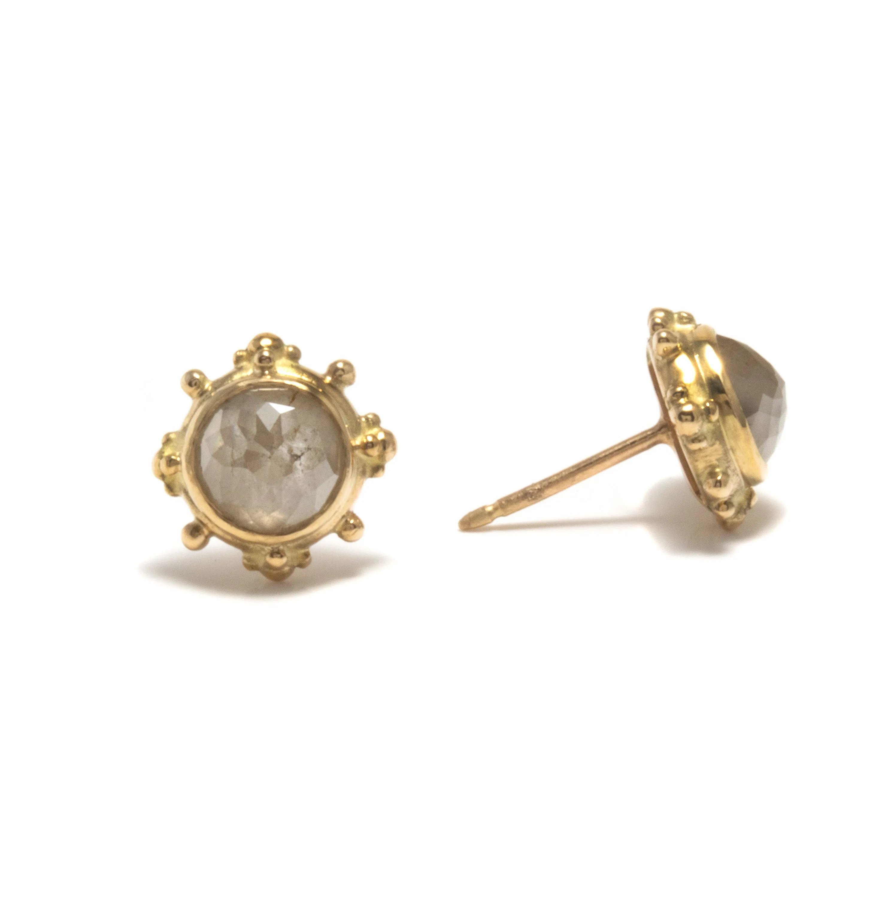 Champagne Diamond Studs