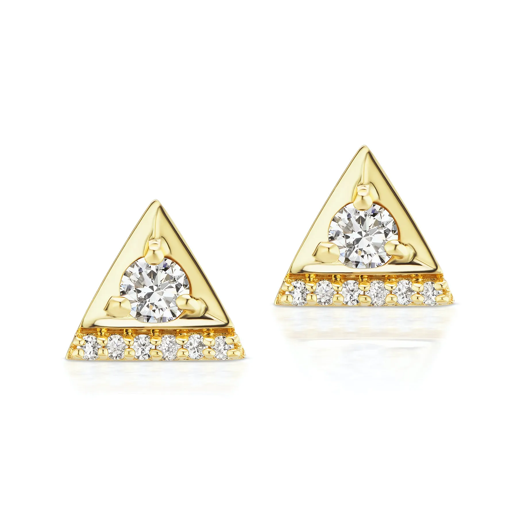 Cirque Petite Diamond Triangle Studs