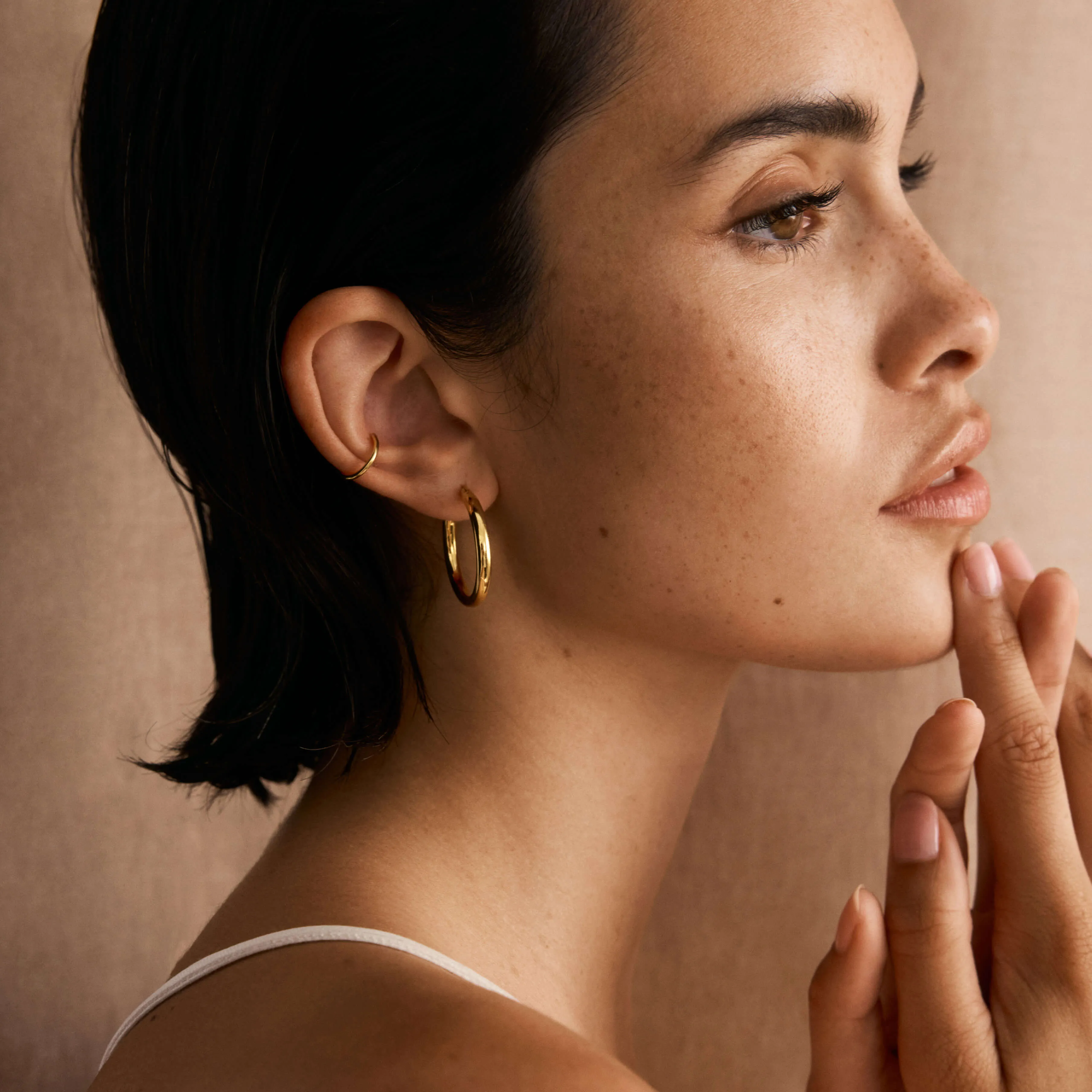 Classic Hoops Medium - Gold