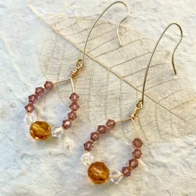 Crystal Hoop Earrings