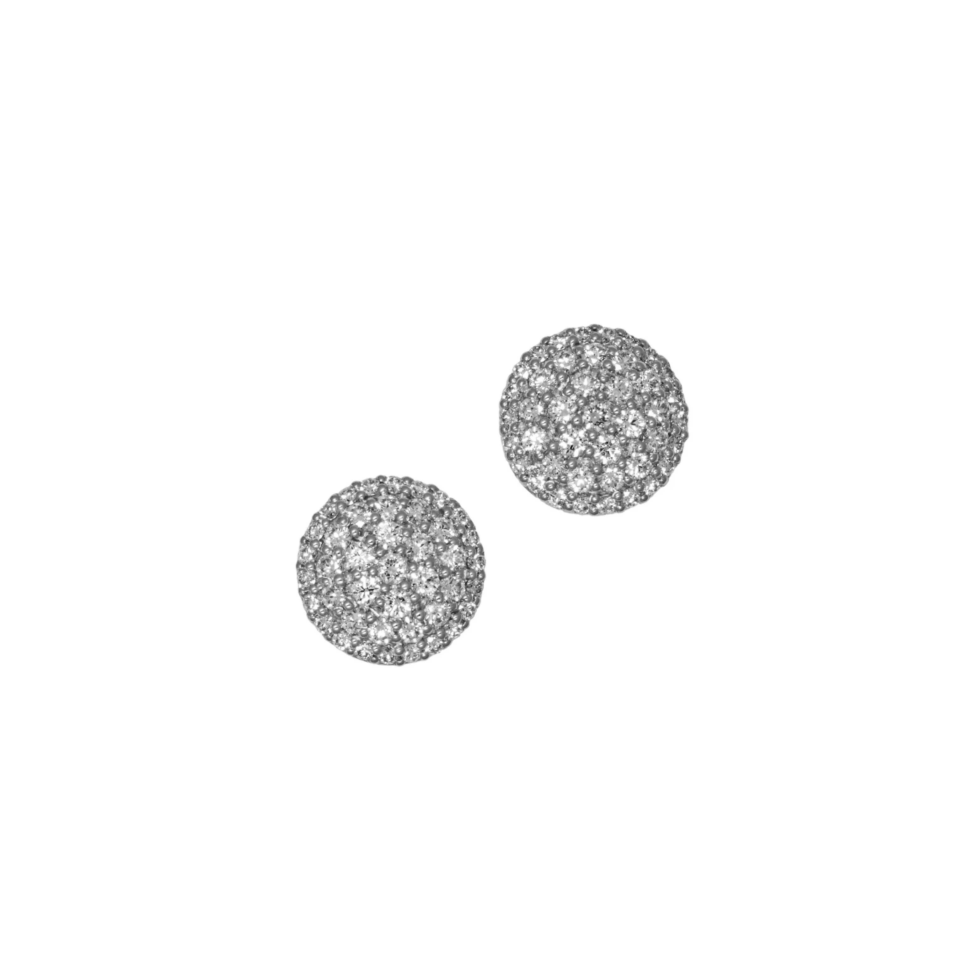 Diamond Disk Earrings