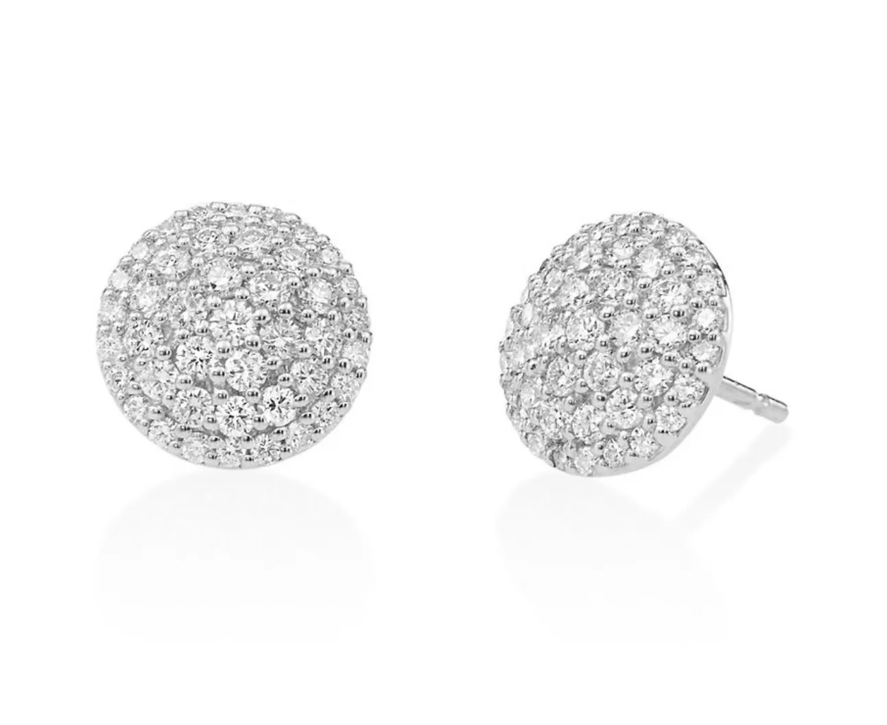 Diamond Disk Earrings