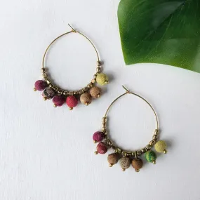 Kantha Bauble Hoops