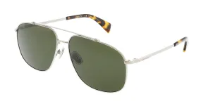 Lanvin LNV110S 045 Full Rim Silver/Green Aviator  Sunglasses
