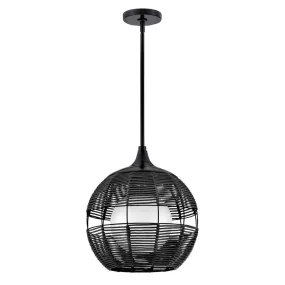Maddox Orb Pendant - Black