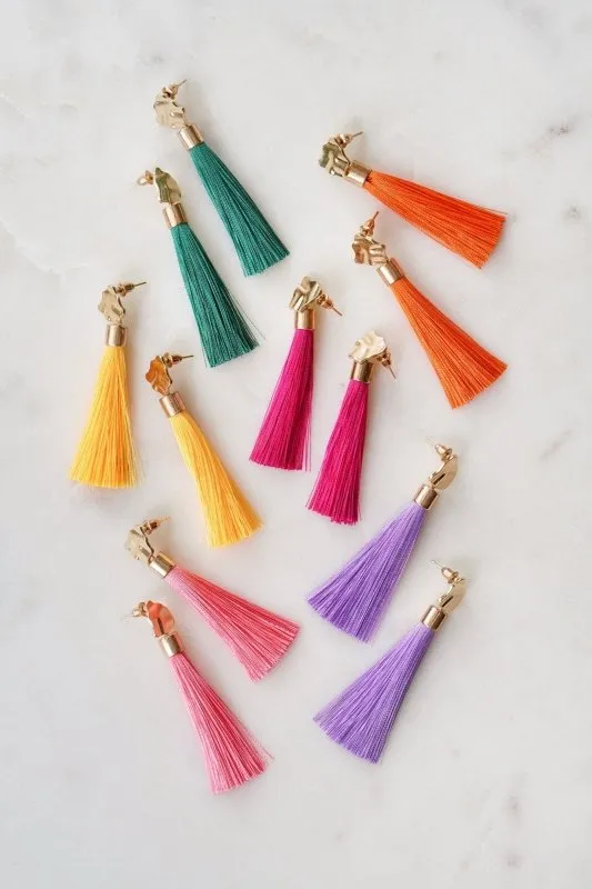 Xander Kostroma Gold Tone & Lavender Purple Drop Earrings – 68 cm Handmade Statement Jewelry with 925 Sterling Silver Posts, Elegant Gift for Women, Perfect for Casual or Formal Wear, Stylish and Unique Accessories